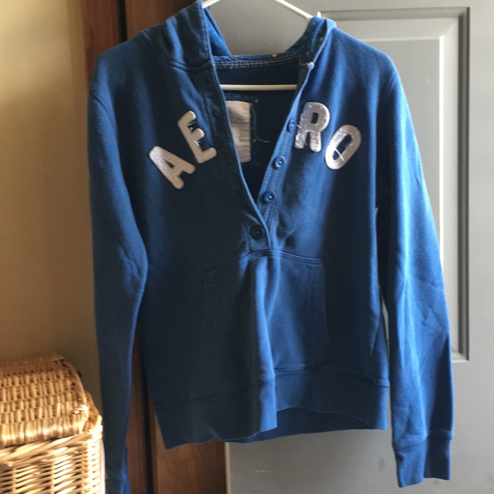 Aéropostale hoodie blue with stars
